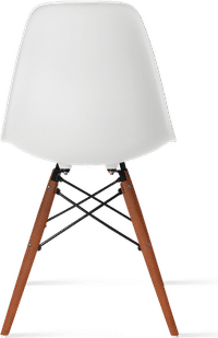 DSW Style Chair White/Dark Wood image.