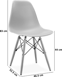 DSW Style Chair Black/Light Wood image.