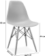 DSW Style Chair Teal/Dark Wood image.
