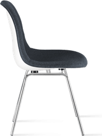 DSX Style Upholstered Dining Chair Charcoal Grey image.