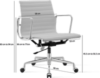 Eames Style Office Chair EA117 Leather Tan image.