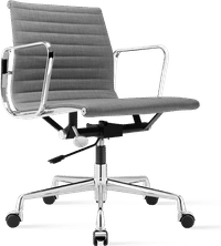 Eames Style Office Chair EA117 Fabric Light Grey image.
