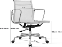 Eames Style Office Chair EA117 Mesh White  image.