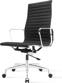 Eames Style Office Chair EA119 Fabric Dark Grey image.