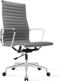Eames Style Office Chair EA119 Fabric Light Grey image.