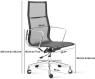 Eames Style Office Chair EA119 Mesh Black image.