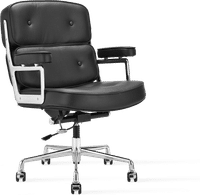 Eames Style ES104 Lobby Chair Black image.