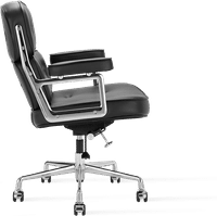 Eames Style ES104 Lobby Chair Black image.