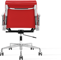 Eames Style Office Chair EA217 Leather Red image.