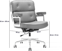 Eames Style ES104 Lobby Chair Black image.