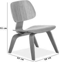 Eames Style LCW Chair Walnut image.