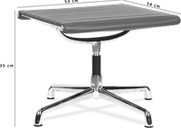 Eames Style Lounge Chair Stool EA125 Black image.