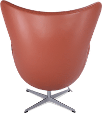The Egg Chair Premium Leather/Without piping/Caramel Aniline image.