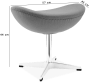 Egg Stool Premium Leather/Without piping/Red image.