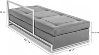 Eileen Gray Daybed Black image.