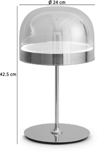 Equatore Style Table Lamp Rose Gold/Small image.