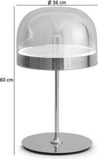 Equatore Style Table Lamp Rose Gold/Large image.