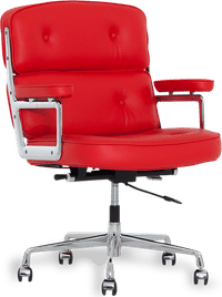 Eames Style ES104 Lobby Chair Red image.