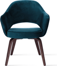 Executive Armchair - Velvet Dark Aqua Velvet image.