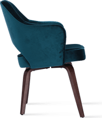 Executive Armchair - Velvet Dark Aqua Velvet image.