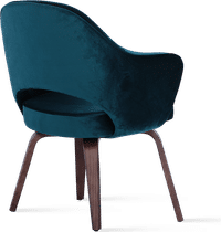 Executive Armchair - Velvet Dark Aqua Velvet image.