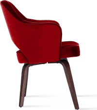 Executive Armchair - Velvet Deep Red image.