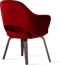 Executive Armchair - Velvet Deep Red image.