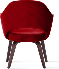 Executive Armchair - Velvet Deep Red image.