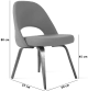 Executive Chair Armless Light Green image.