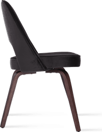 Executive Chair Armless - Velvet Charcoal Grey Velvet image.