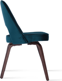 Executive Chair Armless - Velvet Dark Aqua Velvet image.