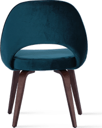 Executive Chair Armless - Velvet Dark Aqua Velvet image.
