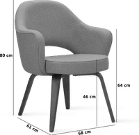 Uitvoerende Stoel - Met Armleuningen Light Pebble Grey image.