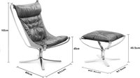 Falcon Lounger Dark Tan image.