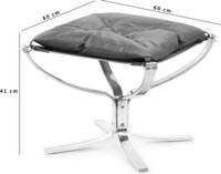Falcon Stool  Dark Tan image.