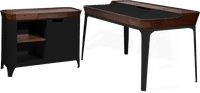 Finn Desk Walnut/Black image.