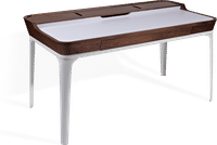 Finn Desk Walnut/White image.