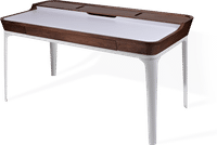 Finn Desk Walnut/White image.