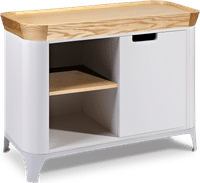 Finn Sideboard Solid American Ashwood/White image.
