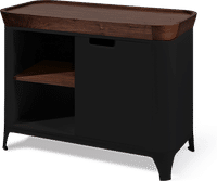 Finn Sideboard Walnut/Black image.