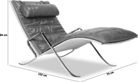 FK87 Style Grasshopper Lounge Chair Black  image.