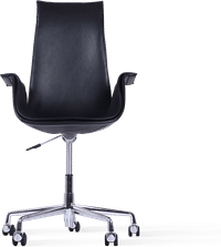 FK 6725 Tulip Lounge Chair - Castors Black  image.