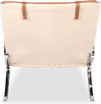 FK87 Style Grasshopper Lounge Chair Dark Tan image.