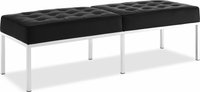 Knoll 3 seats  bench  Black image.