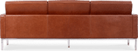 Knoll 3 Seater Sofa Premium Leather/Dark Tan image.