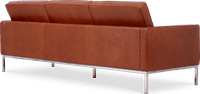 Knoll 3 Seater Sofa Premium Leather/Dark Tan image.