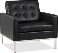 Knoll Armchair Italian Leather/Black image.