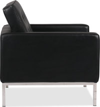 Knoll Armchair Italian Leather/Black image.