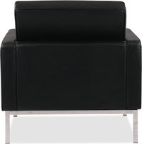 Knoll Armchair Italian Leather/Black image.