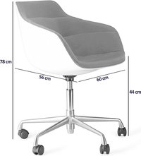 Flow Office Chair Charcoal Grey image.